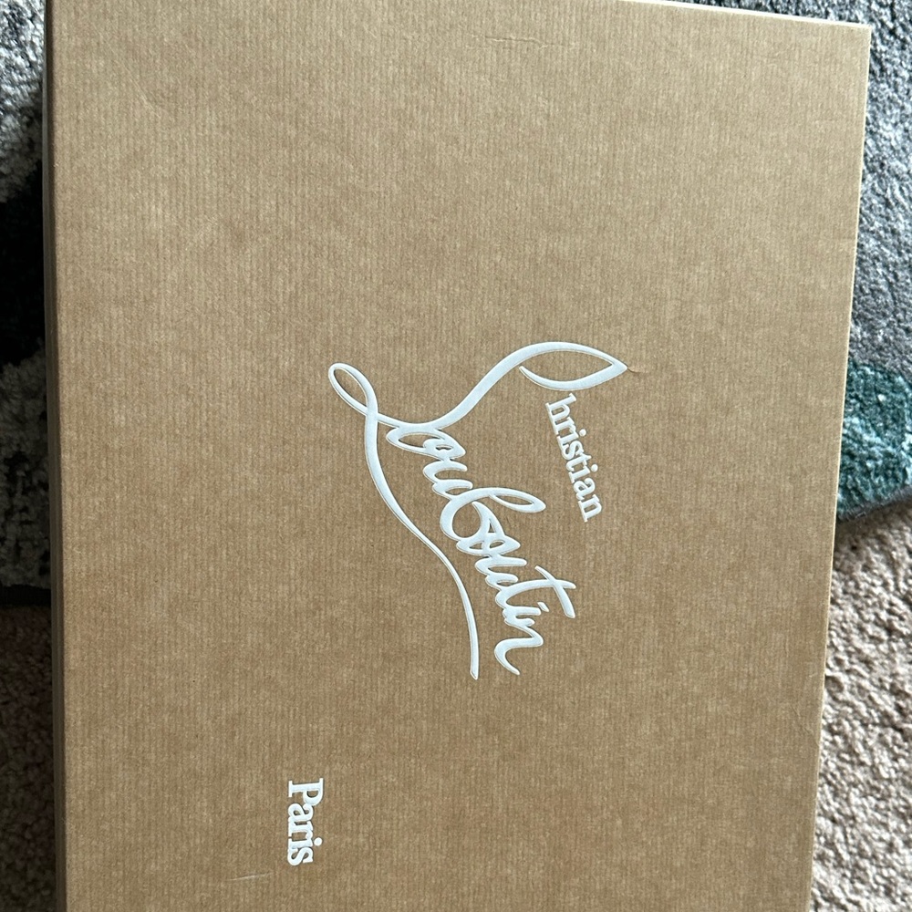 Christian Louboutin all black spike size 45/12 Us